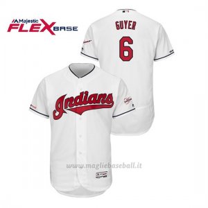 Maglia Baseball Uomo Cleveland Indians Brandon Guyer 150th Aniversario Patch 2019 All Star Game Flex Base Bianco