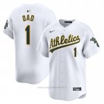 Maglia Baseball Uomo Oakland Athletics #1 Dad Home Limited Bianco