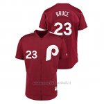 Maglia Baseball Uomo Philadelphia Phillies 23 Jay Bruce 1979 Saturday Night Special Autentico Rosso