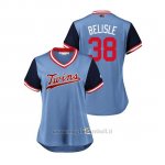 Maglia Baseball Donna Minnesota Twins Matt Belisle 2018 Llws Players Weekend Belisle Light TOrnto Blue Jays