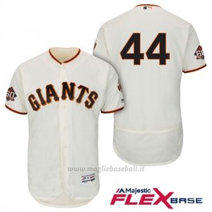 Maglia Baseball Uomo San Francisco Giants Jake Peavy Ivory 1ª60th Season Flex Base