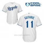 Maglia Baseball Uomo Kansas City Royals Jeremy Guthrie 11 Bianco 1ªCool Base