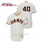 Maglia Baseball Uomo San Francisco Giants Madison Bumgarner 150th Aniversario Patch Autentico Flex Base Avorio