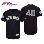 Maglia Baseball Uomo New York Yankees Luis Severino Flex Base Entrenamiento De Primavera Alternato 2019 Blu
