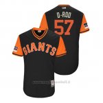 Maglia Baseball Uomo San Francisco Giants Dereck Rodriguez 2018 Llws Players Weekend D Rod Nero
