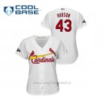 Maglia Baseball Donna St. Louis Cardinals 43 Dakota Hudson 2019 Postseason Cool Base Bianco