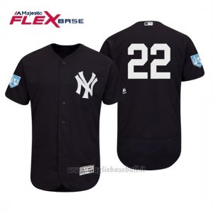 Maglia Baseball Uomo New York Yankees Jacoby Ellsbury Flex Base Entrenamiento De Primavera 2019 Blu