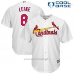Maglia Baseball Uomo St. Louis Cardinals Mike Leake Bianco Cool Base