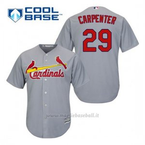 Maglia Baseball Uomo St. Louis Cardinals Chris Carpenter 29 Grigio Cool Base