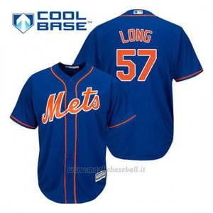 Maglia Baseball Uomo New York Mets Kevin Long 57 Blu Alterner 1ªCool Base
