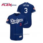 Maglia Baseball Uomo Los Angeles Dodgers Chris Taylor 2019 Entrenamiento De Primavera Flex Base Blu