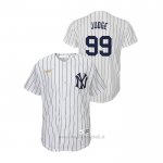 Maglia Baseball Bambino New York Yankees Aaron Judge Cooperstown Collection Primera Bianco