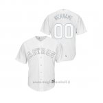 Maglia Baseball Hombre Houston Astros Personalizzate 2019 Players Weekend Nickname Replica Bianco