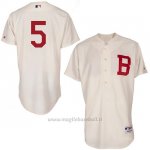 Maglia Baseball Uomo Atlanta Braves 5 Frojodie Freeman Turn Back The Clock Tan