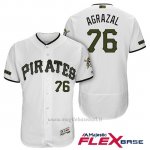 Maglia Baseball Uomo Pittsburgh Pirates Dario Agrazal Bianco 2018 1ªAlterner Flex Base