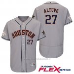 Maglia Baseball Uomo Houston Astros Jose Altuve Grigio 2017 Mlb All Star Game Flex Base