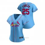 Maglia Baseball Donna St. Louis Cardinals Dexter Fowler 2020 Replica Alternato Blu
