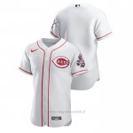 Maglia Baseball Uomo Cincinnati Reds Autentico Bianco