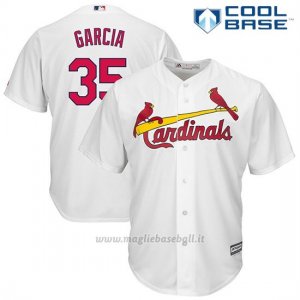 Maglia Baseball Uomo St. Louis Cardinals Mens Greg Garcia Bianco Cool Base
