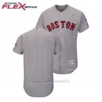 Maglia Baseball Uomo Boston Red Sox Grigio 2018 Dia del Padre Flex Base