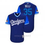 Maglia Baseball Uomo Los Angeles Dodgers Cody Bellinger 2018 Llws Players Weekend Belli Royal