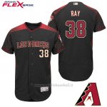 Maglia Baseball Uomo Arizona Diamondbacks 38 Robbie Ray Nero Hispanic Heritage Flex Base