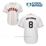 Maglia Baseball Uomo Houston Astros Jed Lowrie 8 Bianco 1ªCool Base