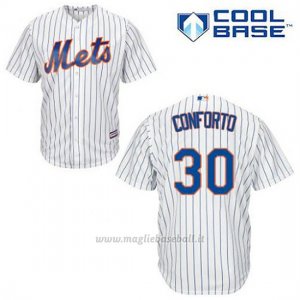 Maglia Baseball Uomo New York Mets Michael Conforto 30 Bianco 1ªCool Base