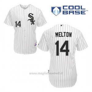 Maglia Baseball Uomo Chicago White Sox 14 Bill Melton Bianco 1ªCool Base