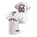 Maglia Baseball Donna Houston Astros Personalizzate 2020 Replica Primera Bianco