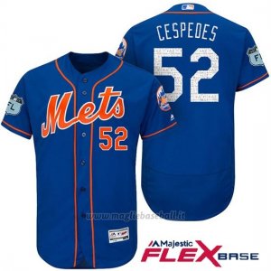 Maglia Baseball Uomo New York Mets Yoenis Cespedes 2017 Allenamento Primaverile Flex Base Giocatore