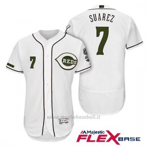 Maglia Baseball Uomo Cincinnati Reds 7 Eugenio Suarez 2018 Alterner Autentico Flex Base