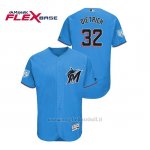 Maglia Baseball Uomo Miami Marlins Derek Dietrich 2019 Entrenamiento De Primavera Flex Base Blu