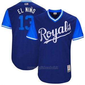 Maglia Baseball Uomo Kansas City Royals 2017 Little League World Series Salvador Perez Royal