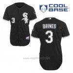 Maglia Baseball Uomo Chicago White Sox Harold Baines 3 Nero Alterner Cool Base