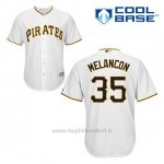 Maglia Baseball Uomo Pittsburgh Pirates Mark Melancon 35 Bianco 1ªCool Base