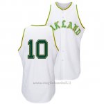 Maglia Baseball Uomo Oakland Athletics Marcus Semien Throwback 1968 Bianco