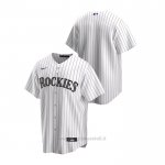 Maglia Baseball Uomo Colorado Rockies Replica Primera Bianco