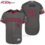 Maglia Baseball Uomo Arizona Diamondbacks 2017 Estrellas y Rayas 46 Patrick Corbin Grigio Flex Base