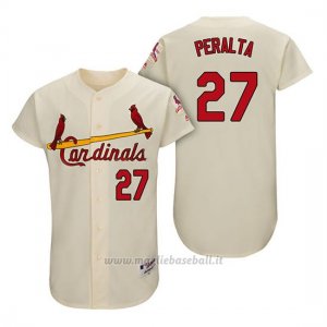 Maglia Baseball Uomo St. Louis Cardinals Jhonny Peralta Crema 1967 Turn Back The Clock Autentico
