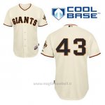 Maglia Baseball Uomo San Francisco Giants Dave Dravecky 43 Crema 1ªCool Base