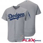 Maglia Baseball Uomo Los Angeles Dodgers Autentico Collezione Grigio Flex Base
