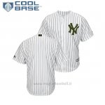 Maglia Baseball Uomo New York Yankees 2018 Dia de los Caidos Cool Base Bianco