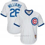 Maglia Baseball Uomo Chicago Cubs 26 Menscubs Billy Williams Bianco Cooperstown Collezione Cool Base
