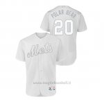 Maglia Baseball Uomo New Y Ork Mets Pete Alonso 2019 Players Weekend Autentico Bianco