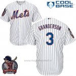 Maglia Baseball Uomo New York Mets Curtis Granderson Bianco Cool Base With Piazza