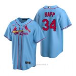 Maglia Baseball Uomo St. Louis Cardinals J.a. Happ Replica Alternato Blu