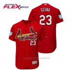 Maglia Baseball Uomo St. Louis Cardinals Marcell Ozuna Flex Base Entrenamiento De Primavera 2019 Rosso