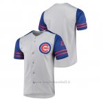Maglia Baseball Uomo Chicago Cubs Button-down Stitches Autentico Grigio