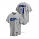 Maglia Baseball Uomo Los Angeles Dodgers A.j. Pollock Replica Alternato Grigio